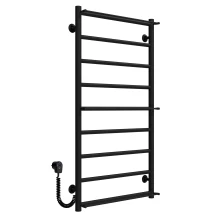 Рушникосушарка електрична Ladder П9 500х1000 Deffi нержавіюча сталь (Чорний, EF16, Ліве підключення)