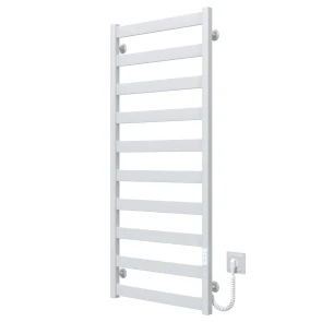Полотенцесушитель электрический Harmony П10 500х1200 Deffi крашеная сталь (Белый, WD04, Правое подключение) №4