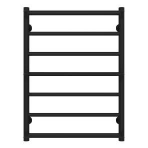Рушникосушарка водяна Ladder П7 500х700 Deffi нержавіюча сталь (Чорний, Нижнє підключення) №1