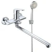 Смеситель для ванны WEZER VRL719-11 с длинным изливом, Ø35, хром