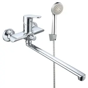 Смеситель для ванны WEZER VRL719-11 с длинным изливом, Ø35, хром №1