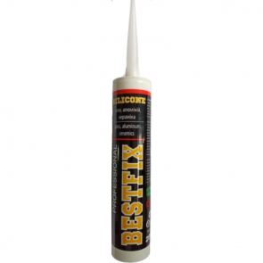 Силиконовый герметик универсальный (санитарный) белый BESTFIX GP Acetic SiliconeSealant White 280гр №1