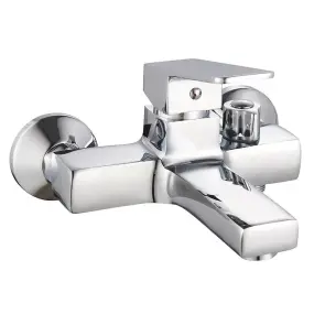 Смеситель для ванны WEZER VRL313-08 с коротким изливом, Ø35, хром №1