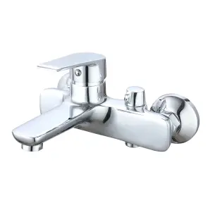 Смеситель Для ванны WEZER VRL315-10 с коротким изливом, Ø35, хром №1