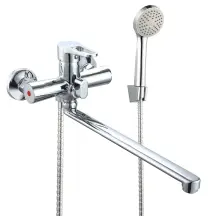 Смеситель для ванны WEZER VRL710-01 с длинным изливом, Ø35, хром