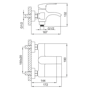 Смеситель для ванны Frap F3269 №4