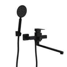 Смеситель для ванны WEZER PRO7-02-BLACK поворотный