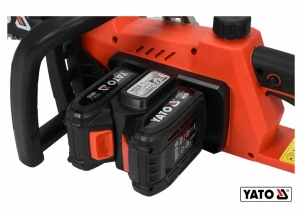 Аккумуляторная цепная пила YATO 36 В (2 x Li-Ion 18 В) 2 Ач 14"/35 см №4
