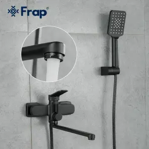 Змішувач для ванни Frap F2262, чорний №2