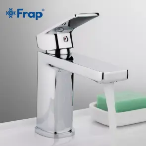Змішувач для умивальника Frap F1046, хром №3