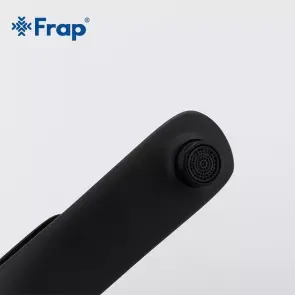 Смеситель для умывальника Frap F1052-57 высокий, черный №5