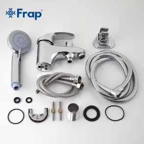 Змішувач для умивальника Frap F1221 з душовою лійкою, хром №4