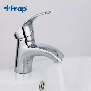 Змішувач для умивальника Frap F1021, хром №2