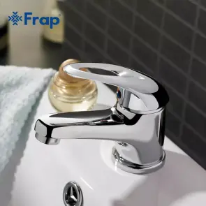 Смеситель для умывальника Frap F1003, хром №3