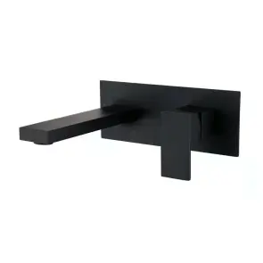 Вбудований змішувач для умивальника WEZER PRO10-02-BLACK, нержавіюча сталь, чорний №1