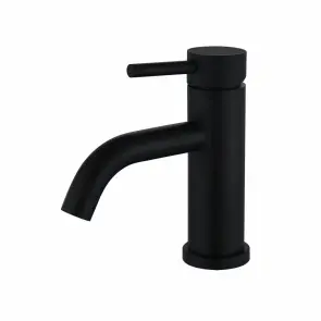 Змішувач для умивальника WEZER EKO1C-01-BLACK нержавіюча сталь №1