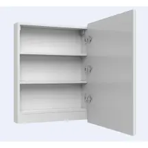 Зеркальный шкаф "Панорама" с LED фасадом 60п.