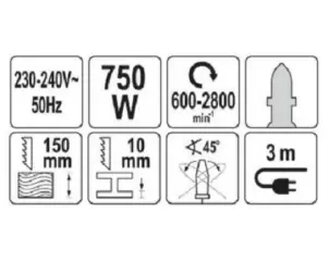 Лобзик 750Вт для дерева та металу YATO YT-82267 №3