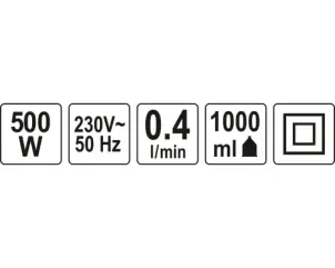 Краскораспылитель YATO 500 Вт 1 л №4