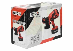 Краскораспылитель аккумуляторный YATO Li-Ion 18 В 4 Ач 1 л/мин бачок- 1 л сопло Ø2.2 мм №3