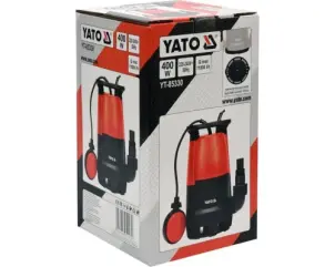 Насос для брудної води YATO 400 Вт 11000 л/год 5.8 м №3