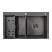 Кухонная мойка GAPPO GS8350-6 накладная 830x500 мм,Нержавеющая сталь, PVD поверхность
