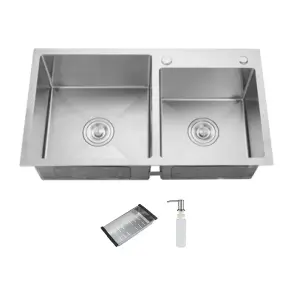 Кухонная мойка ITAL HD7541, 750x410мм,Нержавеющая сталь, сатин №1