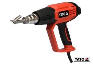 Фен технічний YATO 1.6 кВт 50-650°C 250-500л/хв 2 режими + 5 насадок №2