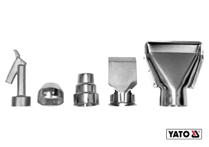 Фен технічний YATO 1.6 кВт 50-650°C 250-500л/хв 2 режими + 5 насадок №5
