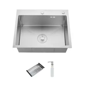 Кухонная мойка ITAL HD6045, 600x450мм,Нержавеющая сталь, сатин №1
