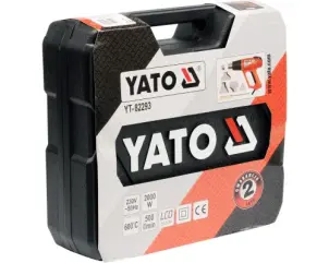 Фен технічний з LCD-дисплеєм YATO 2 кВт 600° + аксесуари і кейс №2