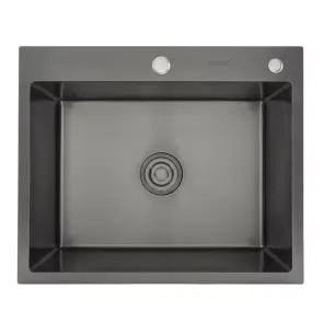 Кухонна мийка GAPPO GS6050-6 накладне 600x500 мм, нержавіюча Сталь, поверхня PVD №1