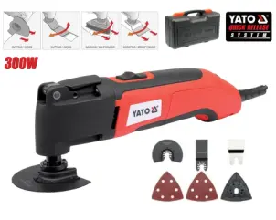 Багатофункційний інструмент YATO 300 Вт 22000 об/хв + насадки + кейс №6