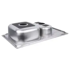 Кухонна мийка WEZER 7850(08) Satin 780x500x180 мм + сифон №4