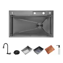 Кухонная мойка ITAL HD7246G, 720x460мм,Нержавеющая сталь, серый