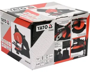 Верстат для заточування ланцюгів мережевий YATO 85 Вт 5500 об/хв 0-35° диск- 108 x 23 x 3.2 мм №5
