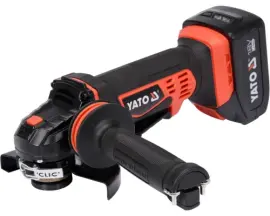 Шлифмашина угловая аккумуляторная YATO Li-Ion 18 В 3 Ач