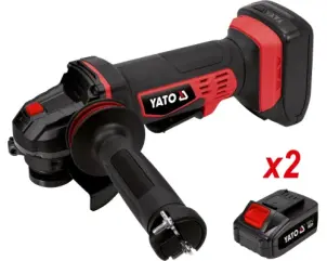 Шліфмашина кутова акумуляторна YATO Li-Ion 18 В 3 АГод №3