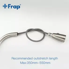 Змішувач для кухНі з висувним виливом Frap F60899-1, сатин №5