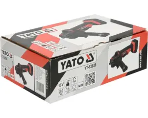 Шлифмашина угловая аккумуляторная YATO Li-Ion 18 В 2 Ач №3