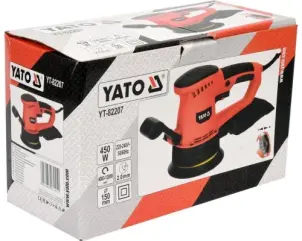 Эксцентриковая шлифовальная машинка 450 Вт YATO YT-82207 №3