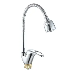 Змішувач для кухНі WEZER VRL423-13 з рефлекторним виливом, Ø40, хром №1