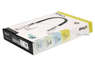 Змішувач води для раковини "FLEXIBLE-2" FALA з гнучкою чорною лійкою і регулюванням потоку води 60 см №7