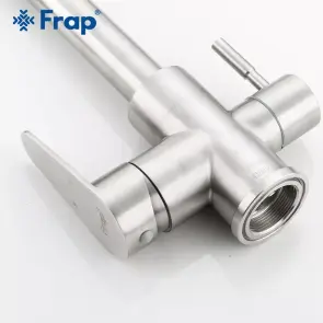 Смеситель Для кухни с двумя воДами Frap F4348, сатин №4