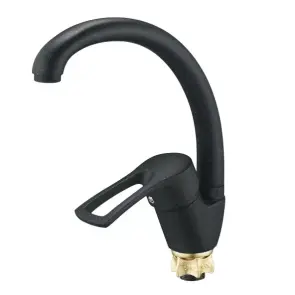 Смеситель Для кухни WEZER YUB4-181-BLACK, Черный №3
