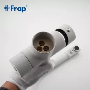 Смеситель Для кухни с двумя воДами Frap F4352-8, белый №3