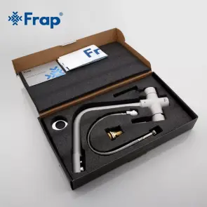 Смеситель Для кухни с двумя воДами Frap F4352-8, белый №6
