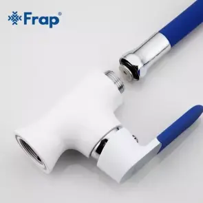 Frap F4034 Корпус смесителя Для кухни с гибким изливом, белый/хром №2