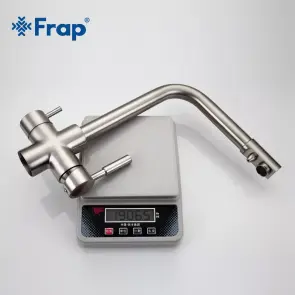 Смеситель Для кухни Frap F4352-5 на две воды, сатинированный №5