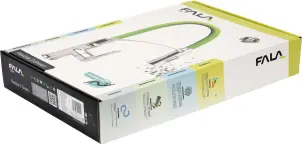 Змішувач води для раковини "FLEXIBLE-2" FALA з гнучкою зеленою лійкою і регулюванням потоку води 60 см №6